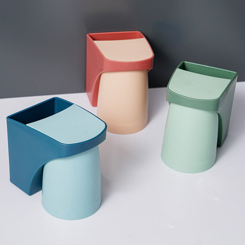 Soporte de Cepillo de Dientes Magnético con Vaso para Enjuague Bucal para el Baño