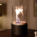 Lámpara de Aceite de Vidrio Decorativa para Chimenea de Mesa