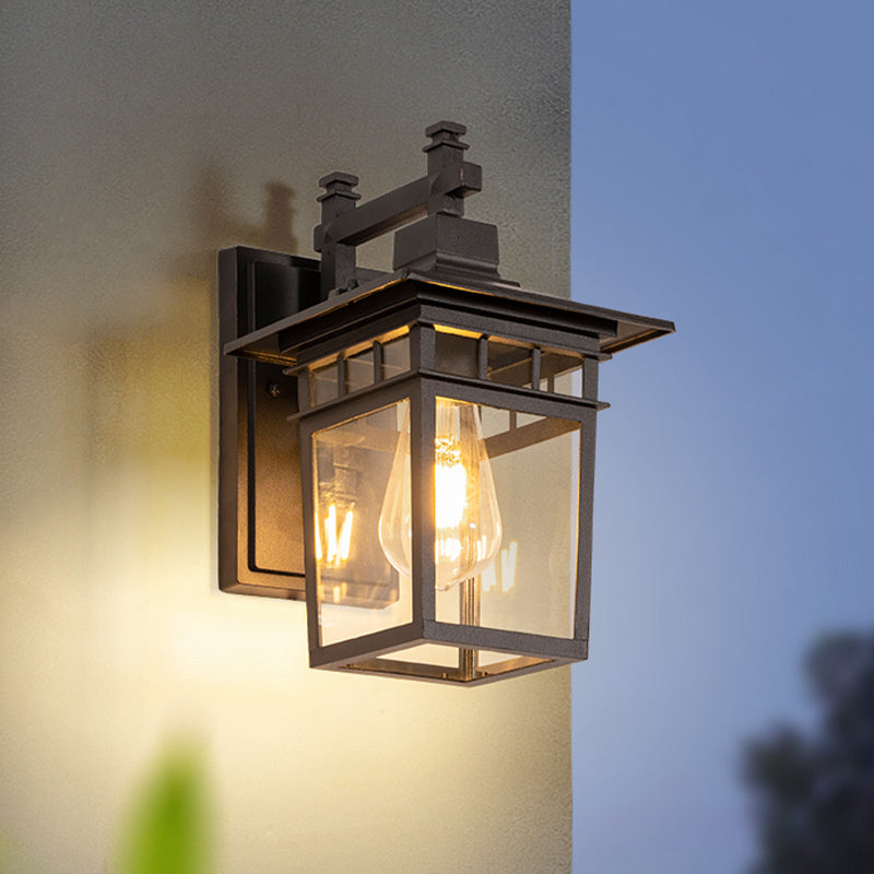 Luz de Pared de Lámpara de Linterna Impermeable para Exteriores