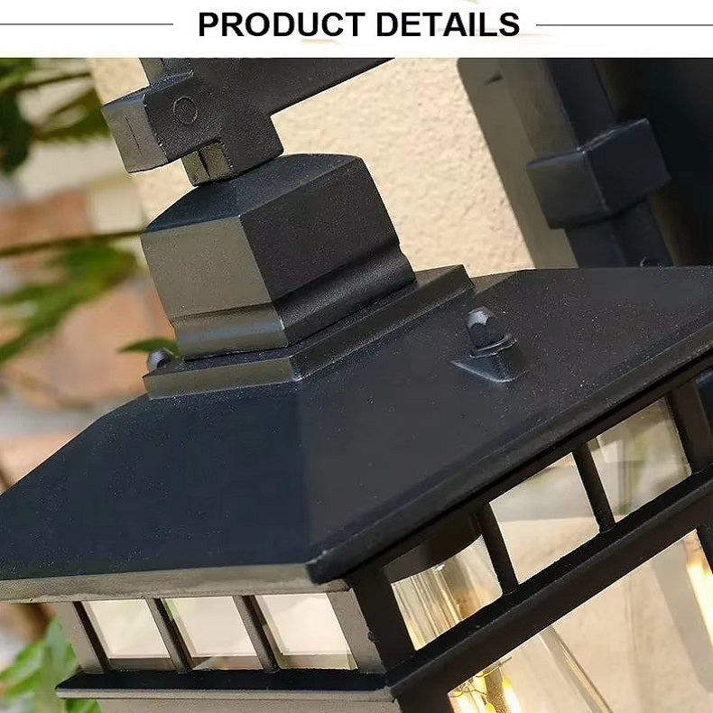 Luz de Pared de Lámpara de Linterna Impermeable para Exteriores