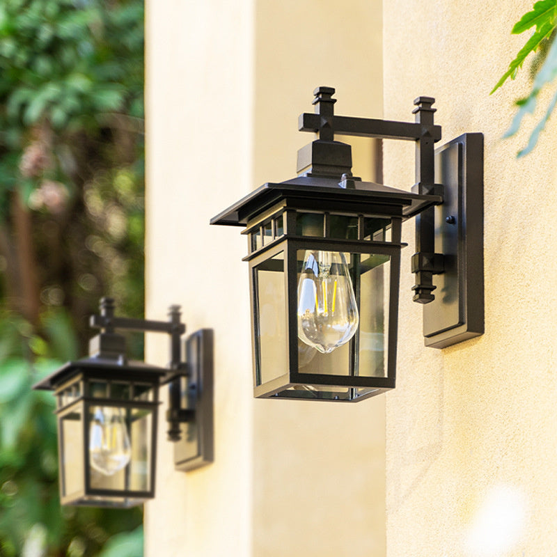 Luz de Pared de Lámpara de Linterna Impermeable para Exteriores