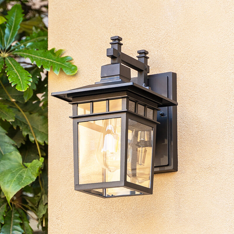 Luz de Pared de Lámpara de Linterna Impermeable para Exteriores