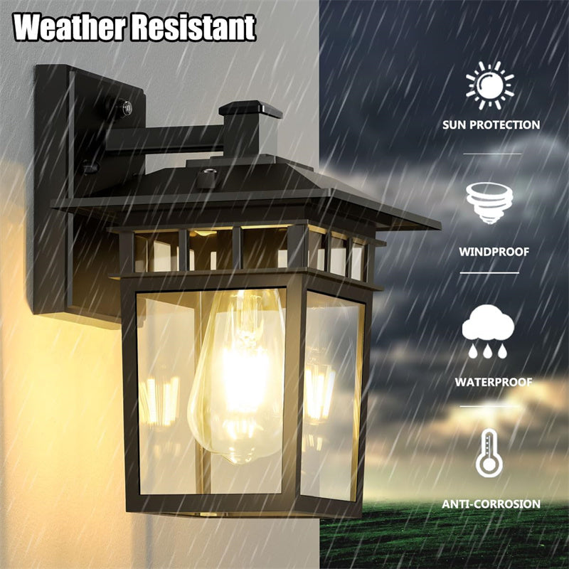 Luz de Pared de Lámpara de Linterna Impermeable para Exteriores