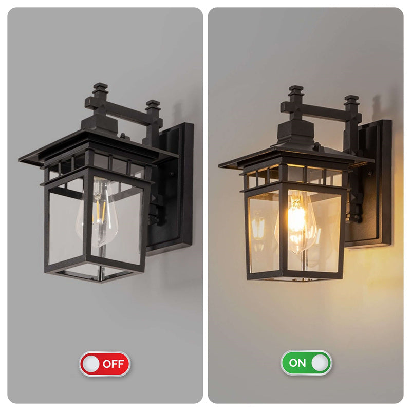 Luz de Pared de Lámpara de Linterna Impermeable para Exteriores