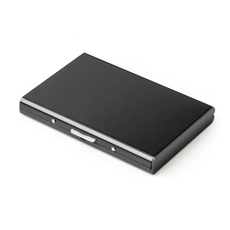 Porta tarjetas RFID de acero inoxidable para hombres y mujeres