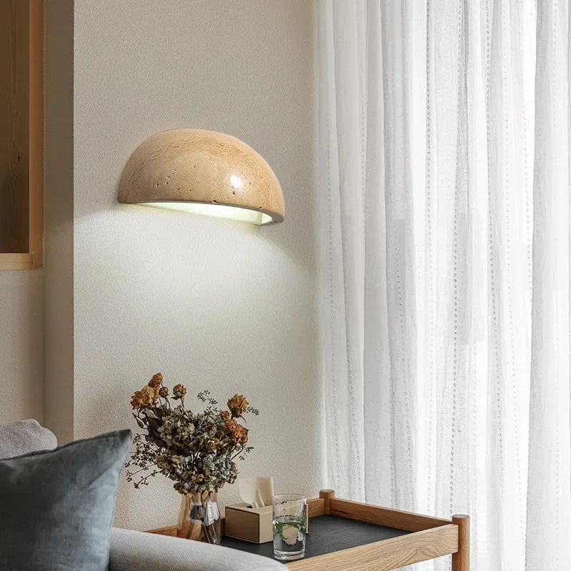 Luz de Pared LED de Piedra Elegante con Eficiencia Energética