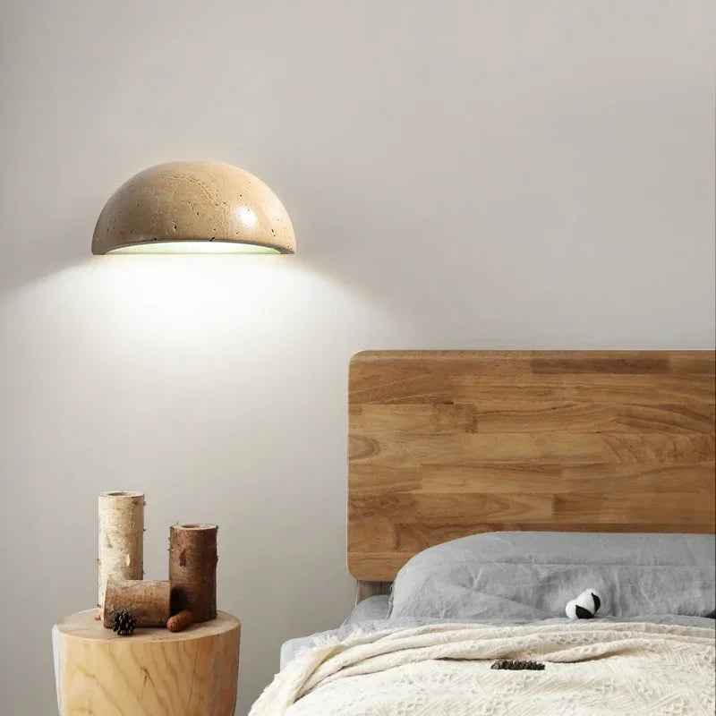 Luz de Pared LED de Piedra Elegante con Eficiencia Energética