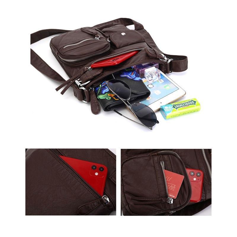 Bolso de Dama Impermeable con Amplias Opciones de Almacenamiento