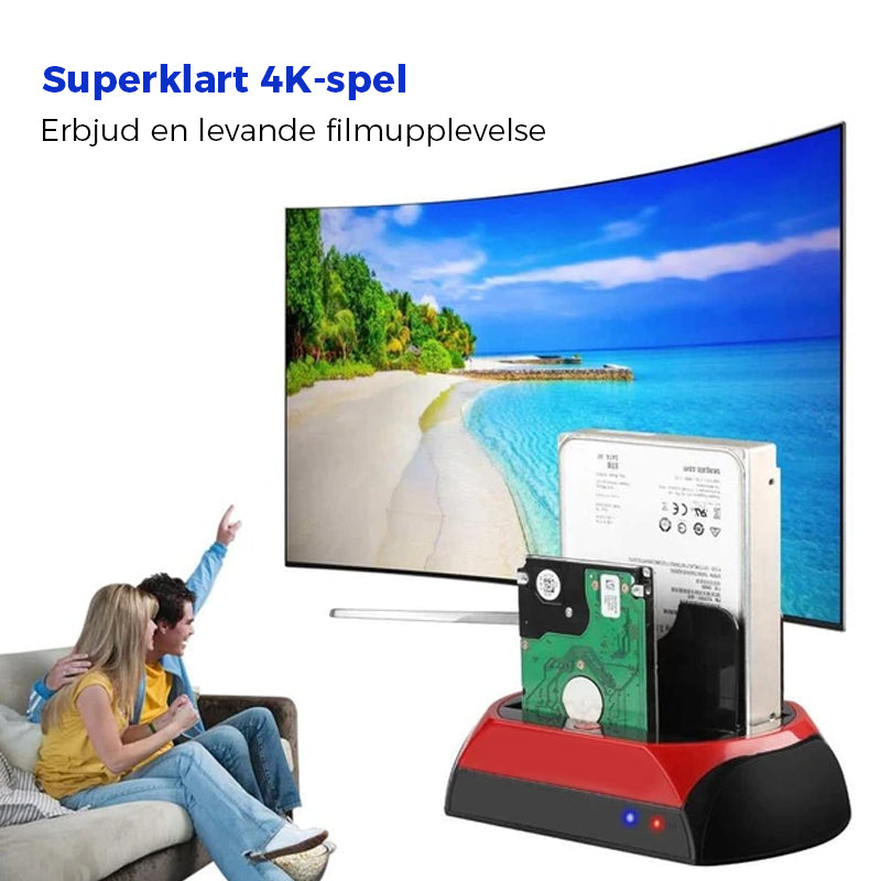 Estación de acoplamiento para disco duro con soporte USB e IDE/SATA