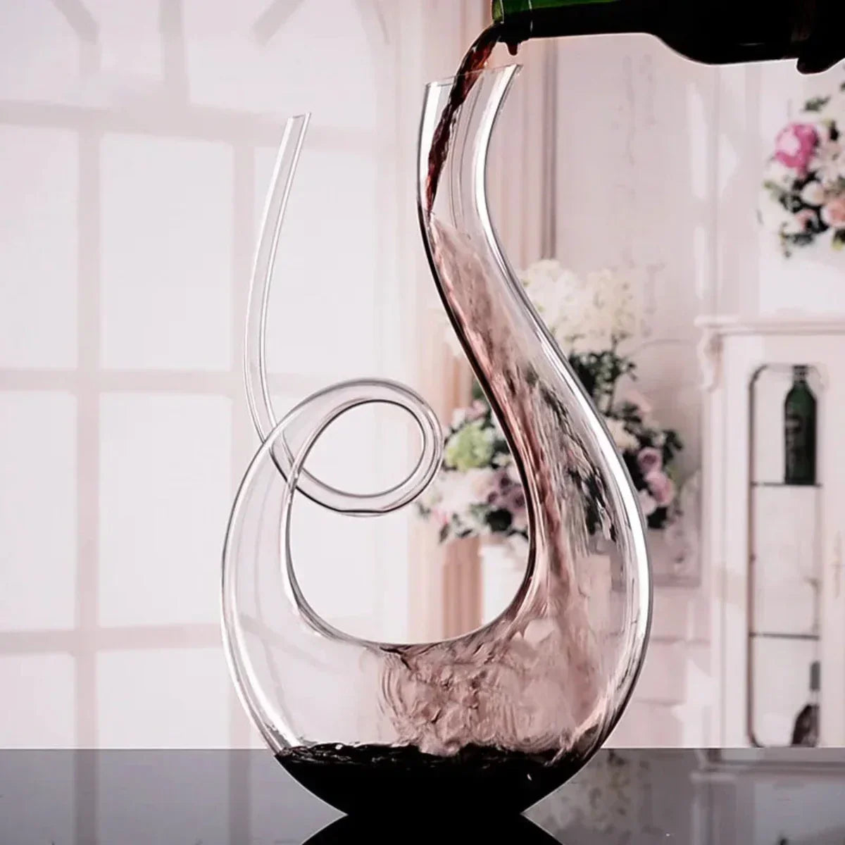Decantador de Vino CrystalElegance | Diseño Hecho a Mano Sin Plomo