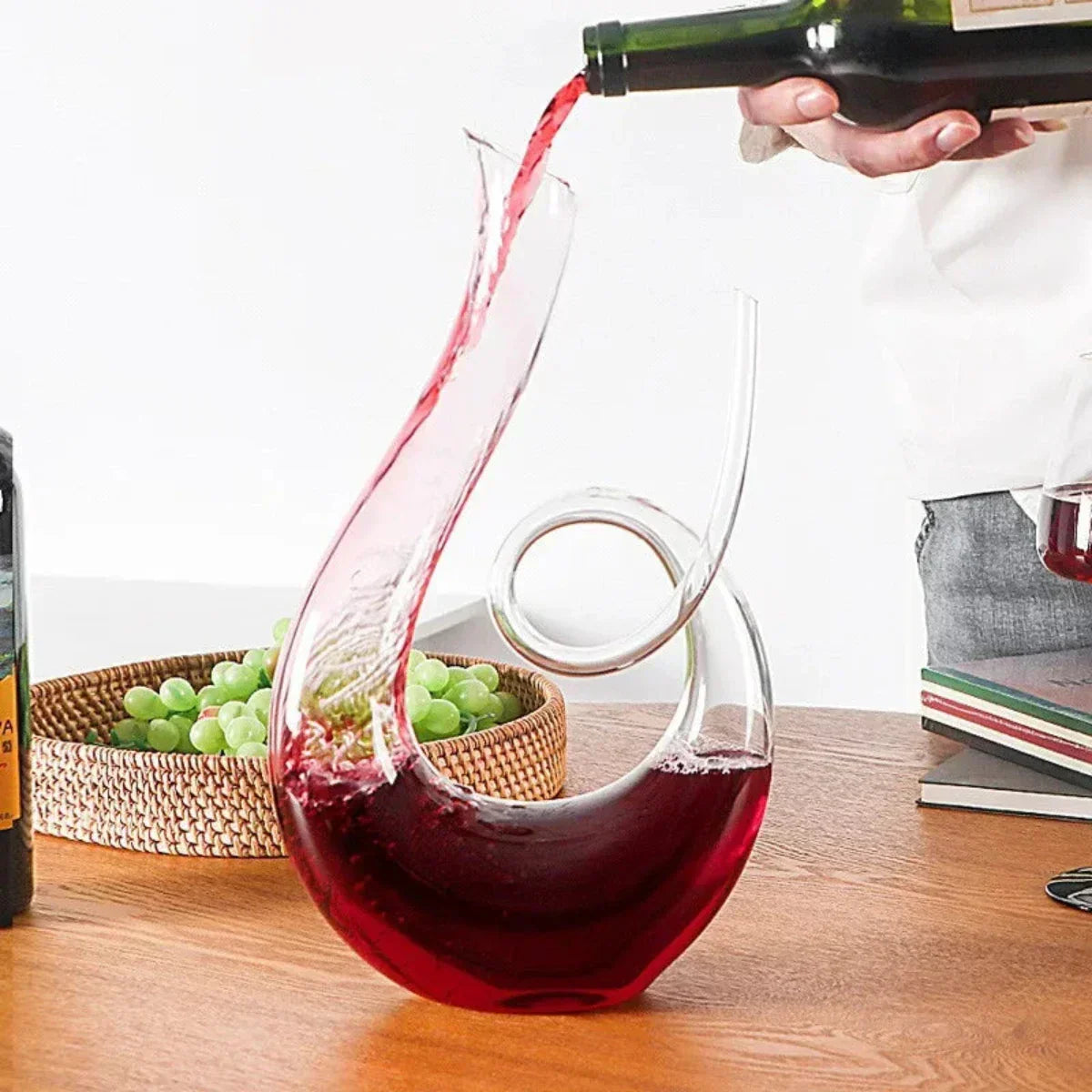 Decantador de Vino CrystalElegance | Diseño Hecho a Mano Sin Plomo