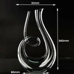 Decantador de Vino CrystalElegance | Diseño Hecho a Mano Sin Plomo