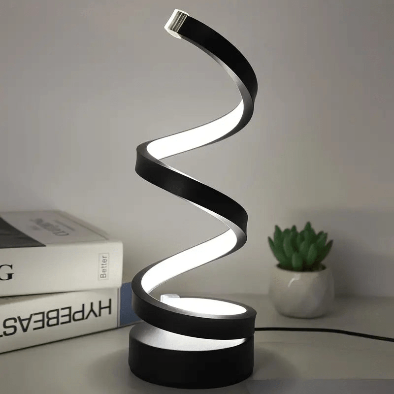 Lámpara de Mesa LED Espiral | Diseño Moderno | Regulable