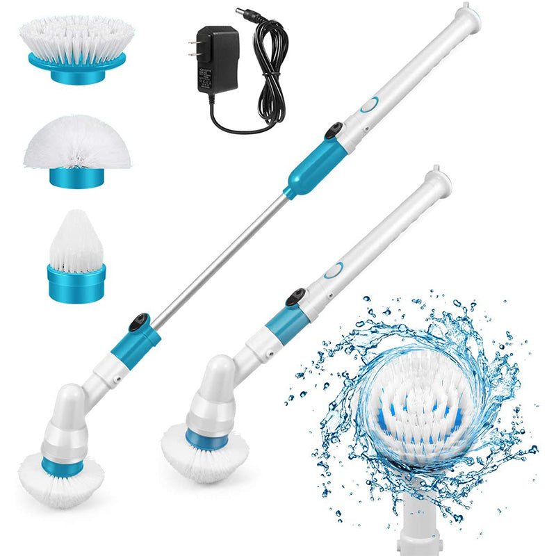 Cepillo de Limpieza Eléctrico Azul - Cabezal de Múltiples Cepillos, Recargable