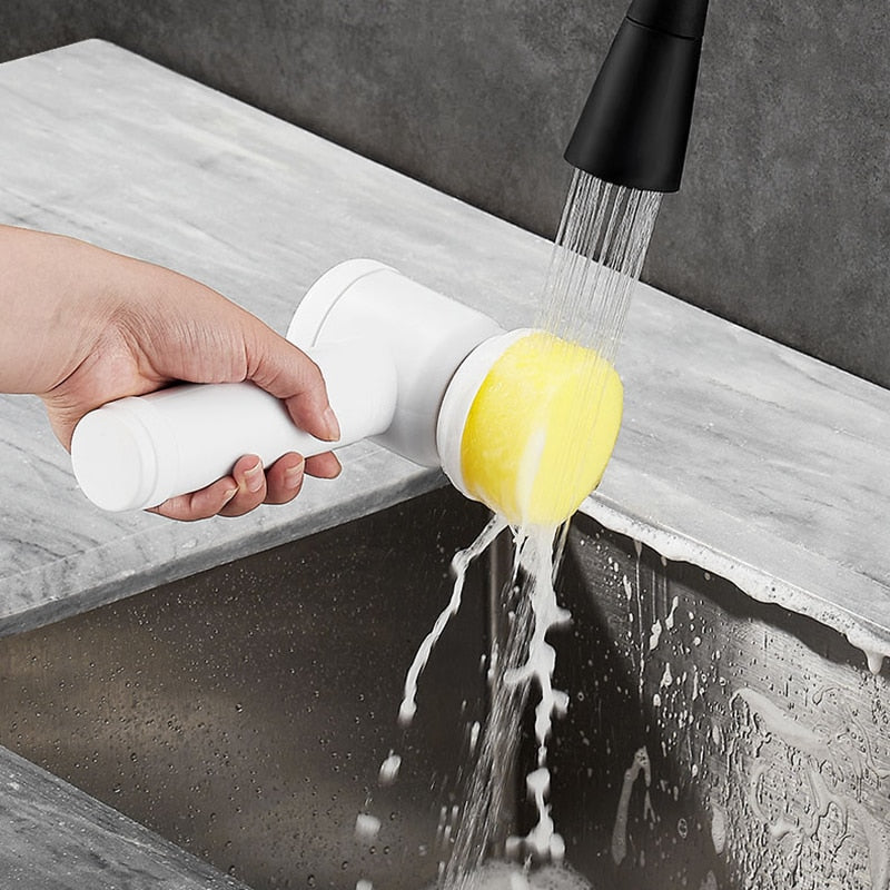 Juego de Cepillos de Limpieza Eléctricos para Cocina y Hogar