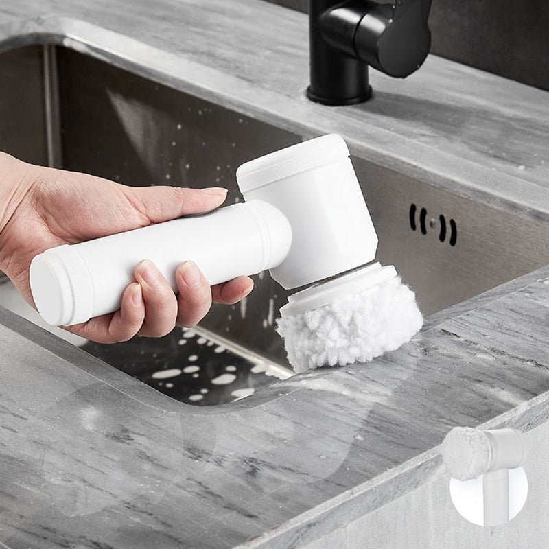 Juego de Cepillos de Limpieza Eléctricos para Cocina y Hogar