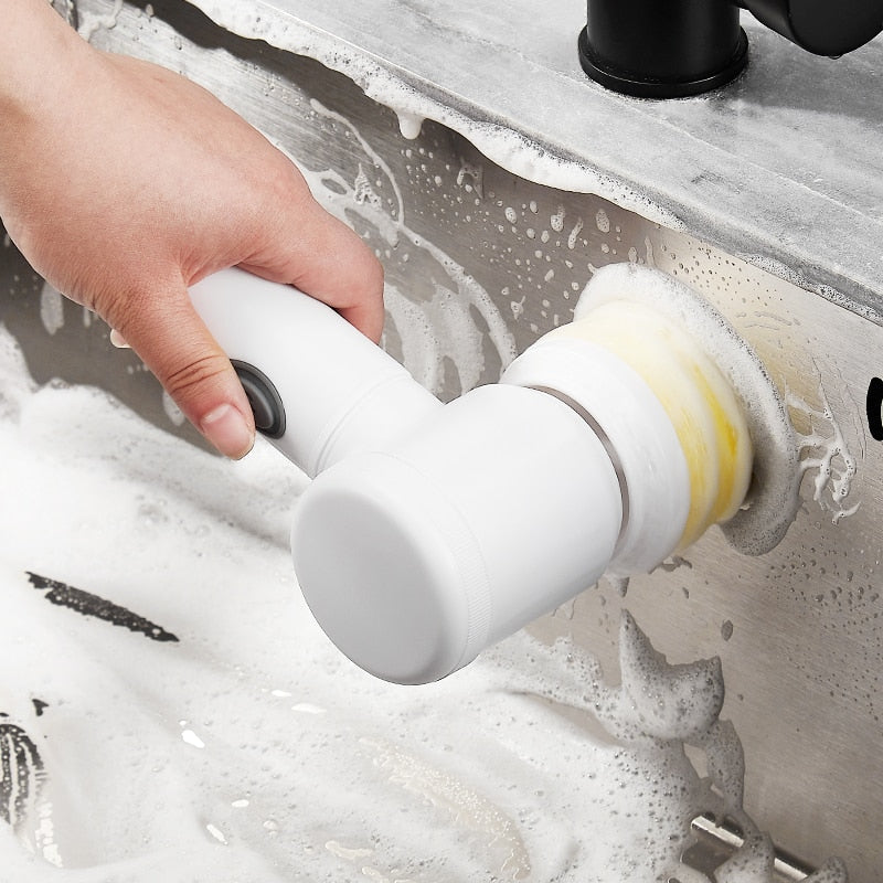Juego de Cepillos de Limpieza Eléctricos para Cocina y Hogar