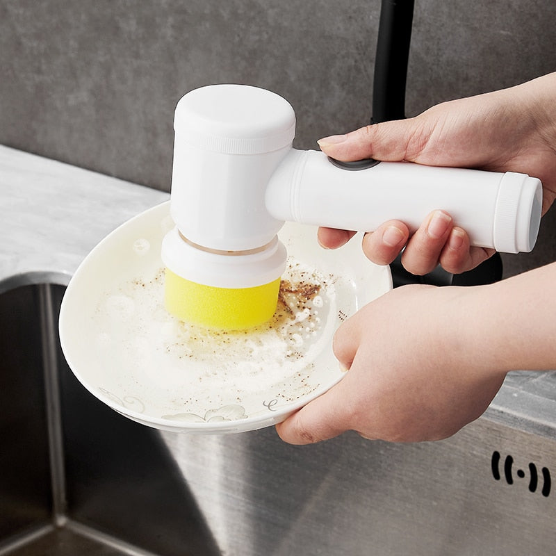 Juego de Cepillos de Limpieza Eléctricos para Cocina y Hogar