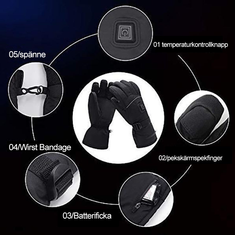 Guantes Térmicos Eléctricos para Hombre y Mujer - Ajustables