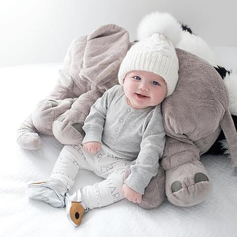 Cojín de Bebé Elefante Abrazo – Suave, Agradable y Cómodo