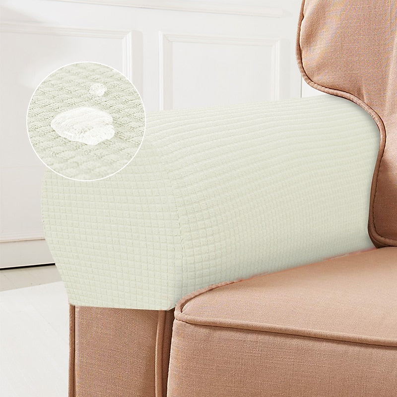 Kalsten | Fundas de Apoyabrazos Elásticas – Fundas de Spandex para Sillas y Sillones, Set de 2, Burdeos