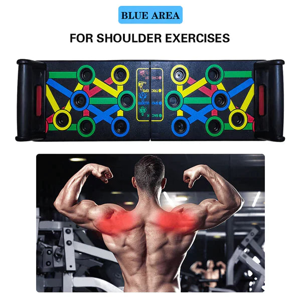 MaxPush - Sistema de tabla de flexiones 9 en 1 | ¡50% DESCUENTO!