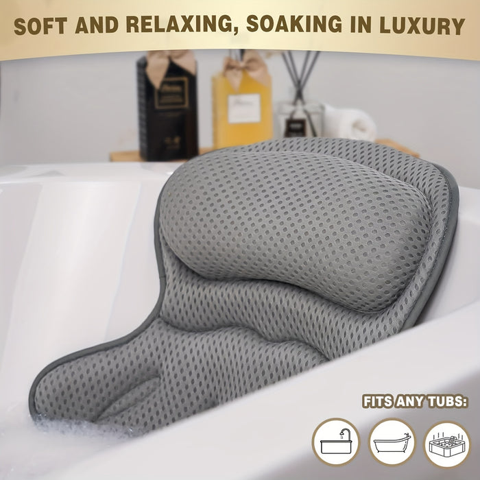 Almohada de Baño Ergonómica de Malla para Spa