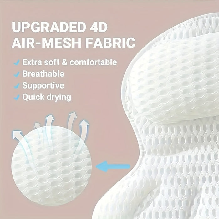 Almohada de Baño Ergonómica de Malla para Spa