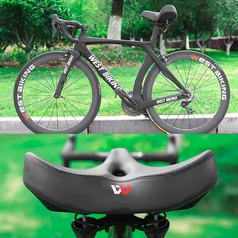 Silla de Bicicleta Ergonomica RideEase Extra Ancha Transpirable