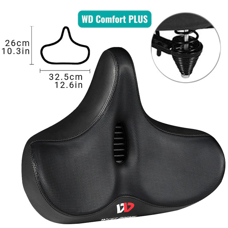 Silla de Bicicleta Ergonomica RideEase Extra Ancha Transpirable