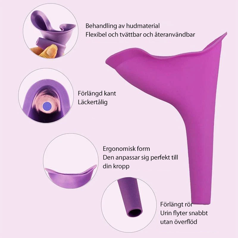 Embudo para Mujeres - Diseño Ergonómico y a Prueba de Salpicaduras