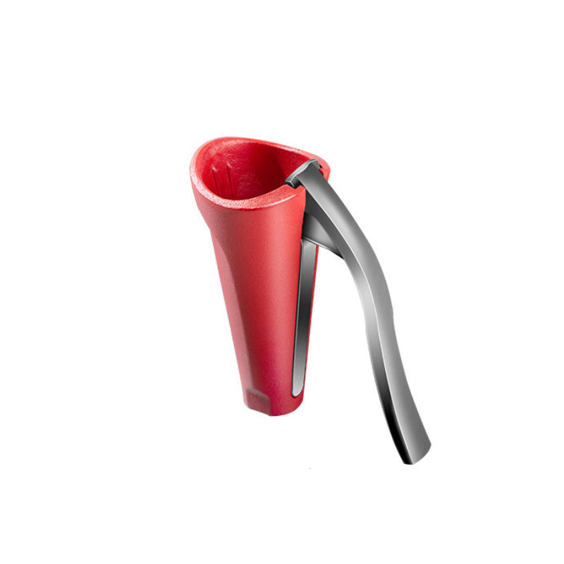 Cascanueces Ergonómico en Aluminio Rojo y Negro