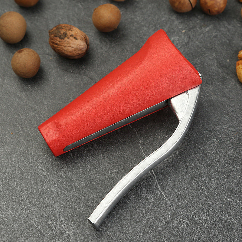 Cascanueces Ergonómico en Aluminio Rojo y Negro