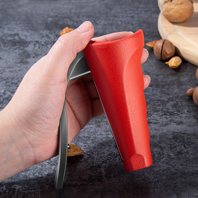 Cascanueces Ergonómico en Aluminio Rojo y Negro