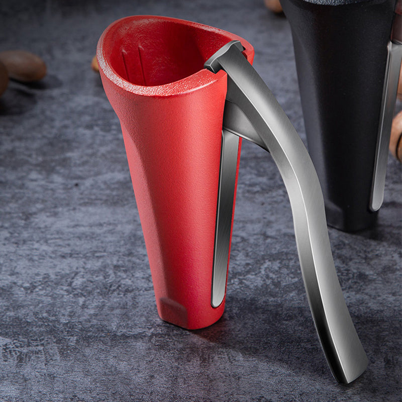 Cascanueces Ergonómico en Aluminio Rojo y Negro
