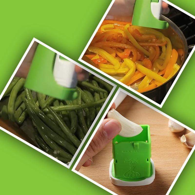 Prensa de Ajo Ergonómica de Acero Inoxidable con Diseño Único