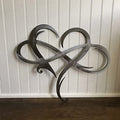 Decoración de pared "Amor Eterno" en acero inoxidable para el hogar