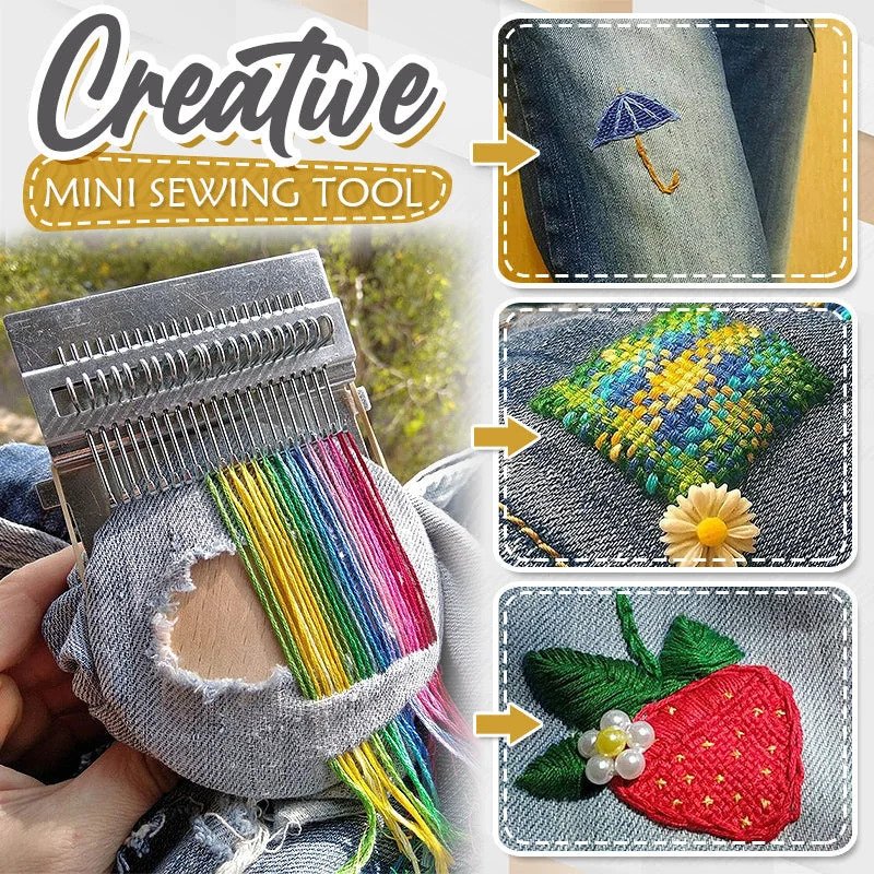 Mini máquina de telar para bordar
