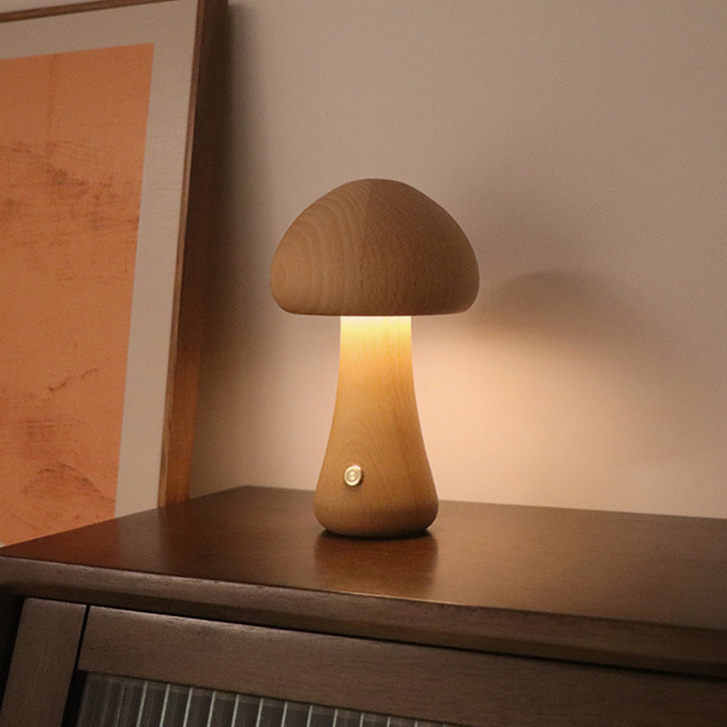 Ocerar™ Lámpara de Setas LED Inalámbrica de Madera | 50% DESCUENTO
