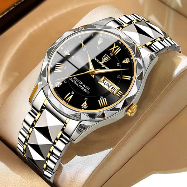 Reloj de pulsera de lujo para hombres, impermeable, de marca premium, con función de luz