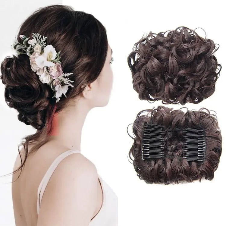 GlamBun™ – Moño desordenado con rizos | 1+1 GRATIS