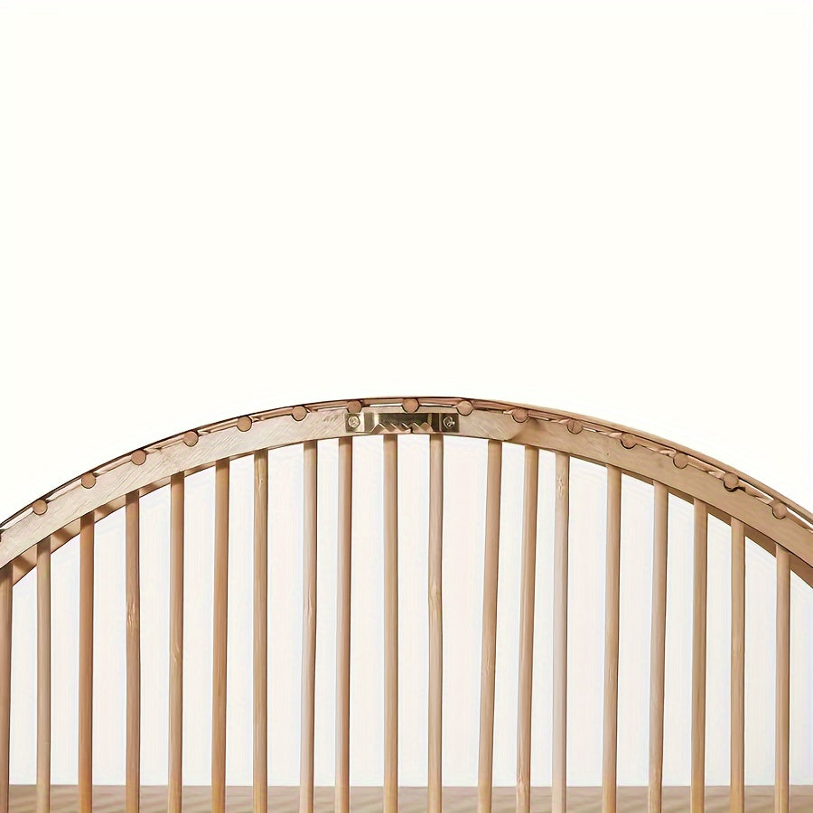 Estante de Pared de Bambú Hecha a Mano - Diseño Redondo Único para Almacenamiento Estiloso