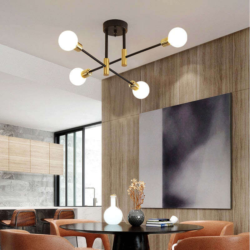 Moderna Lámpara de Techo LED para Hogares Contemporáneos