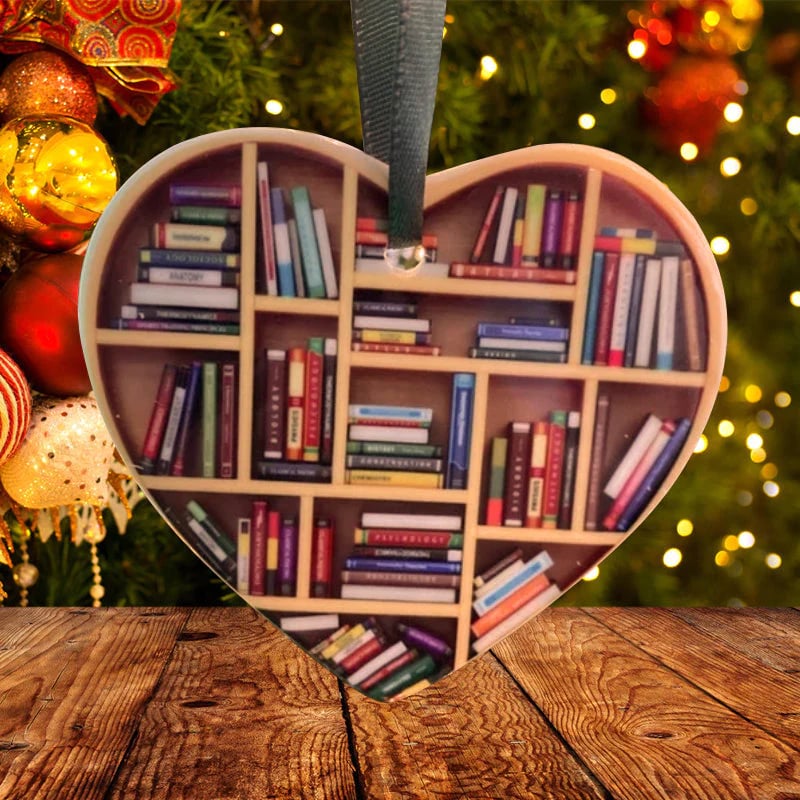 LiteraryHeart - Adorno de Corazón para Amantes de los Libros | 1+1 GRATIS