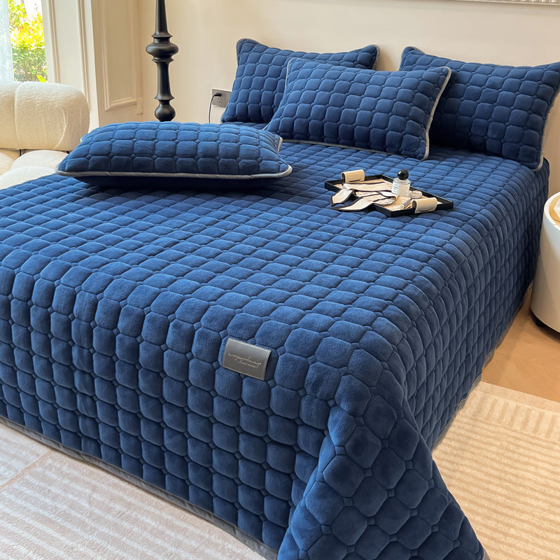 ComfiSquare - Colcha Suave de Estilo Moderno con Textura Cuadrada