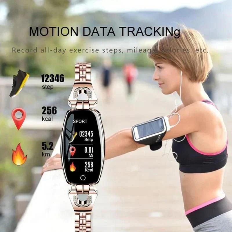 FitStyle Pulsera de Fitness Impermeable para Mujeres (IP67)