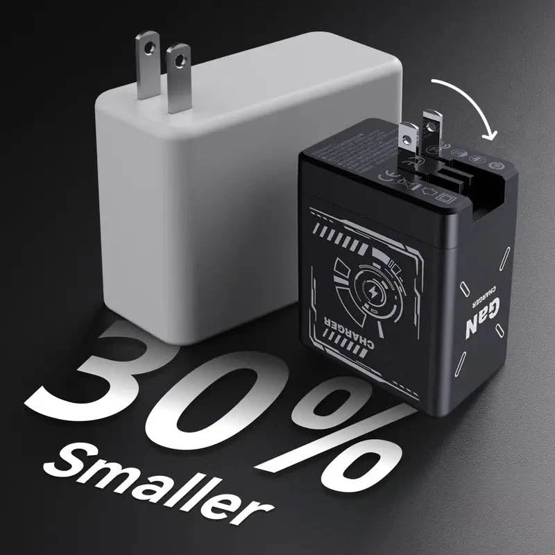 Cargador Rápido Retráctil GaNPro 45W