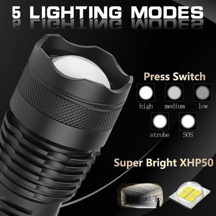 90000 Lúmenes Xhp50.2 Linterna Más Potente