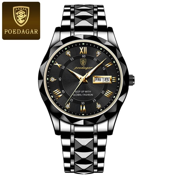Reloj de pulsera de lujo para hombres, impermeable, de marca premium, con función de luz