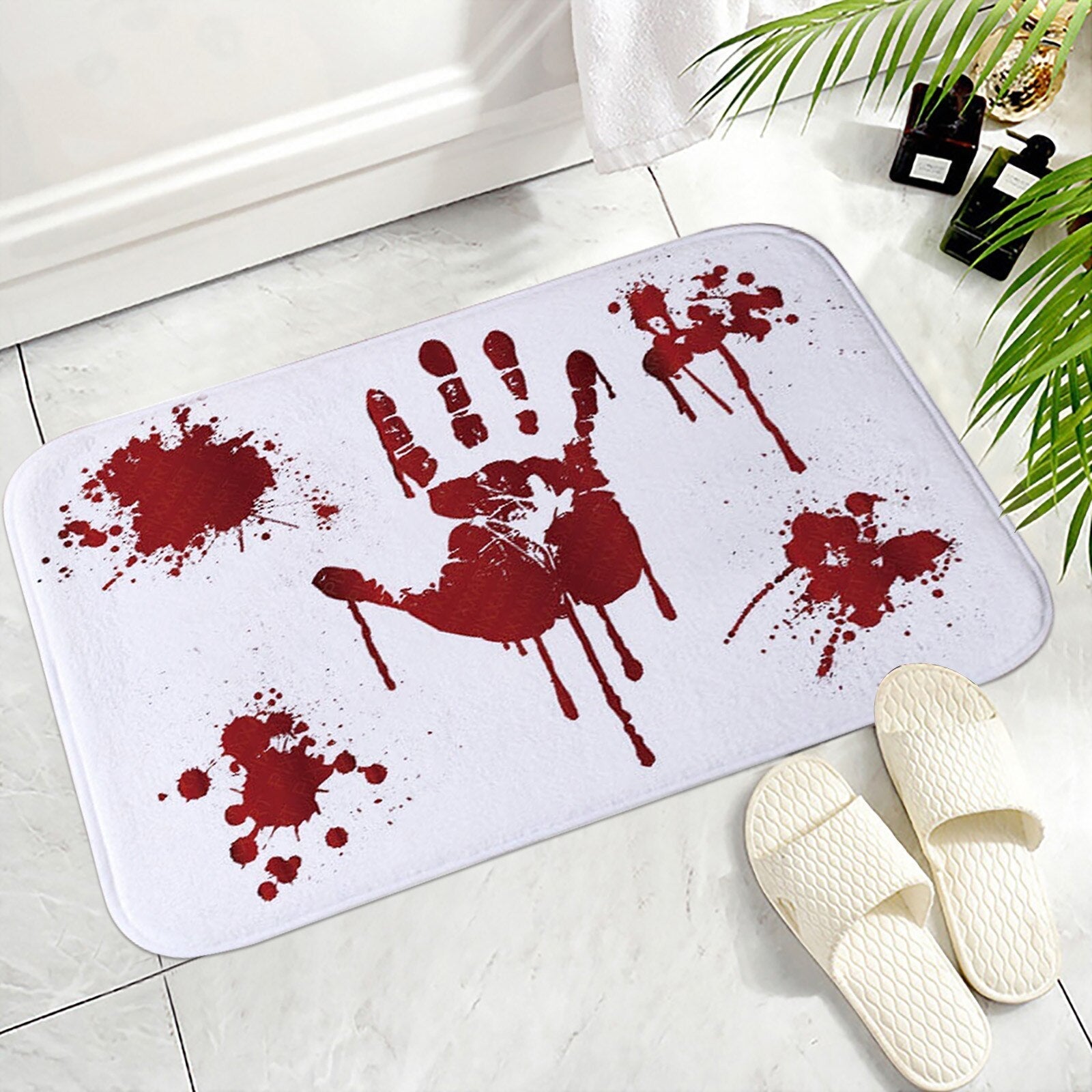 Alfombra de Baño Sangrienta que Cambia de Color – ¡Asusta a tus Amigos con Terror!